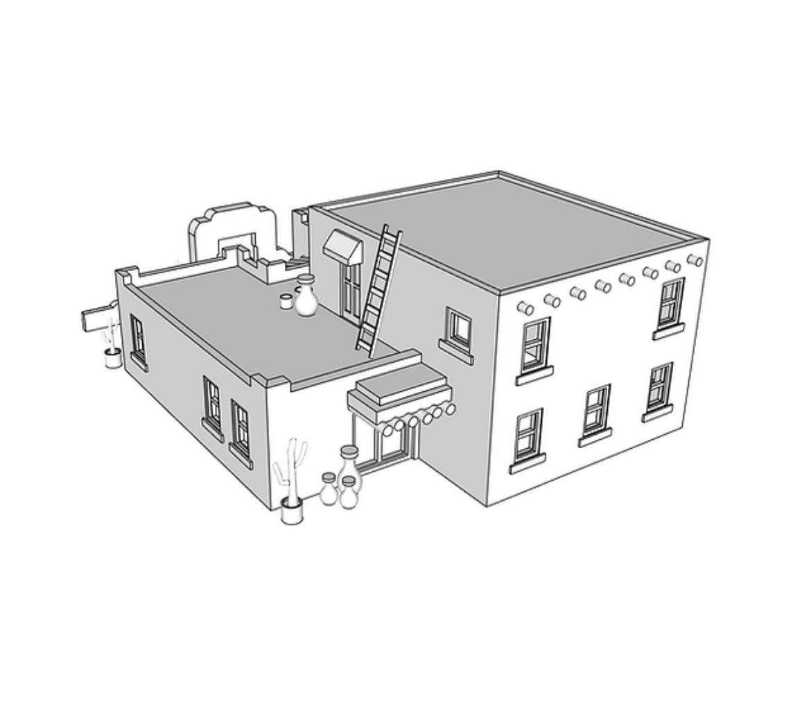 00027 - N Scale Model Kit - Casa Del Sol