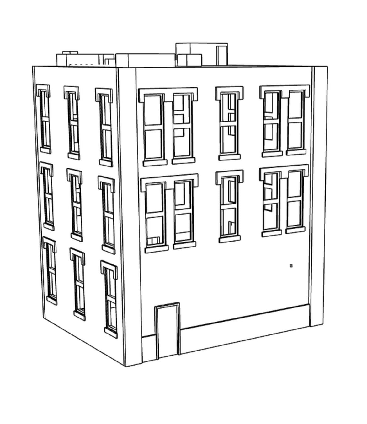 00002 - Riverton Offices - N Scale Model Kit