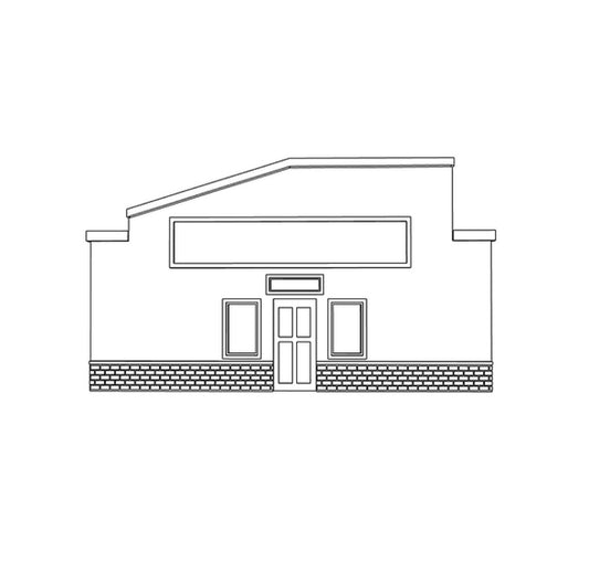 00008 - The Hopper Q Hut (Open) - N Scale Model Kit