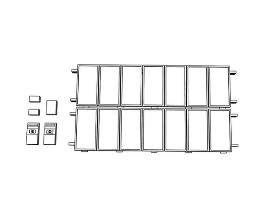 00031 - N Scale Model Kit - Residential Solar Panel Kit