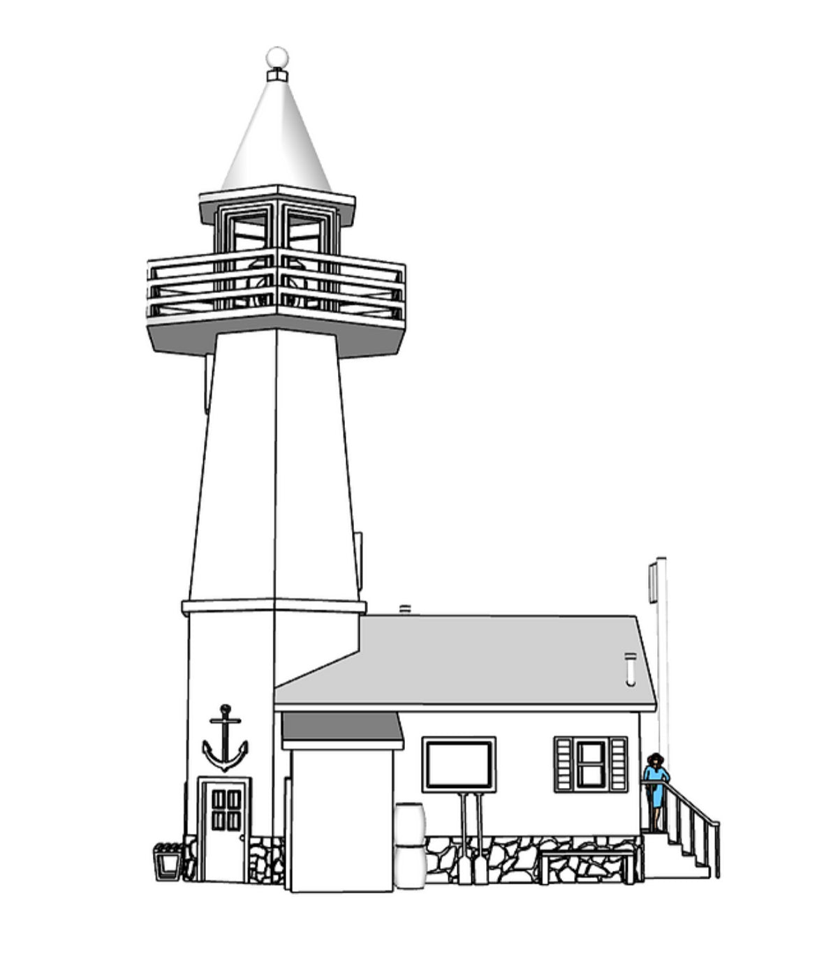 00036 - N Scale Model Kit - Fogcliff Beacon