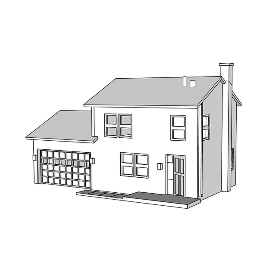 00001 - N Scale Model Kit - Maplewood Heights
