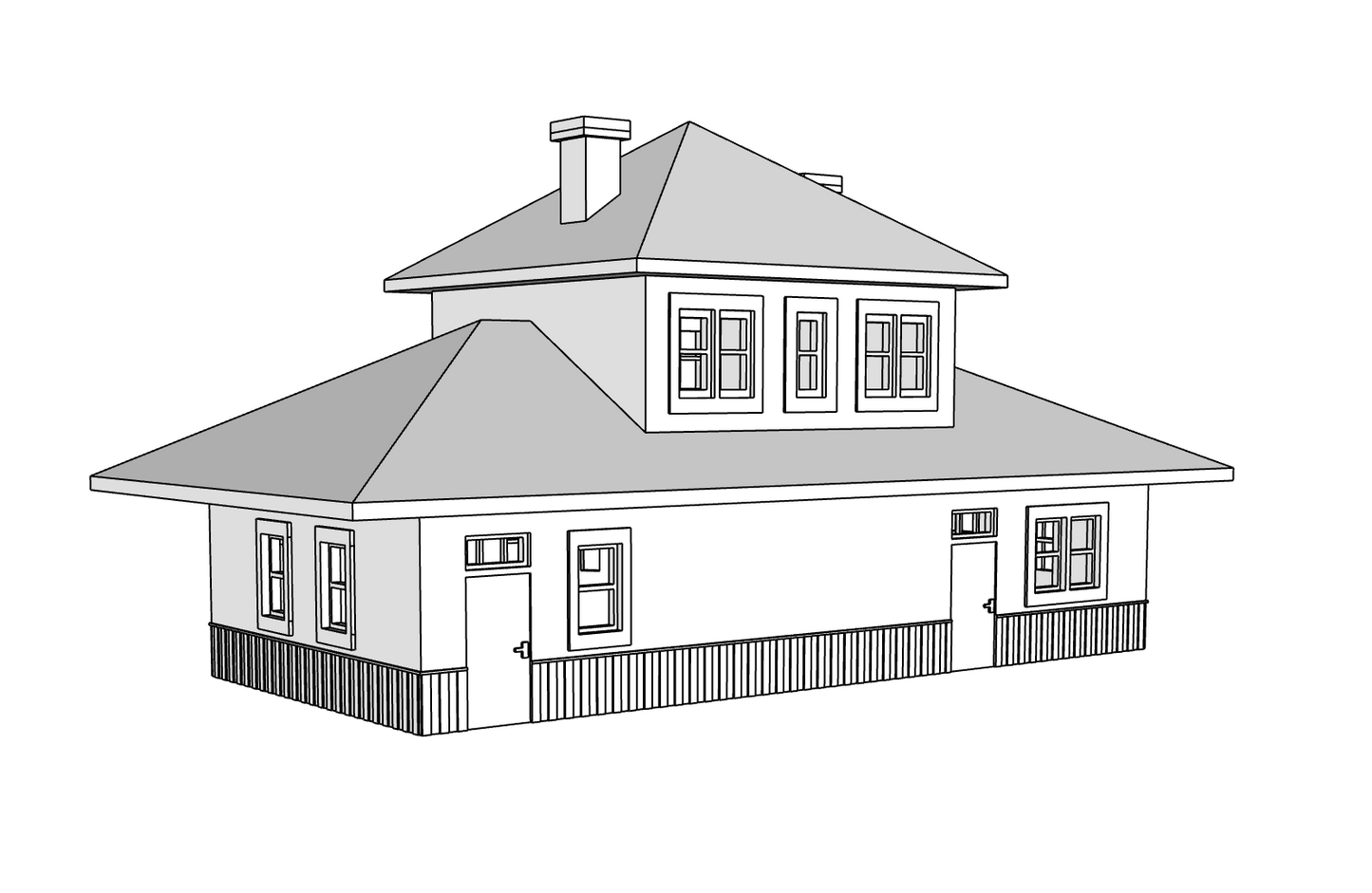00046 - N Scale Model Kit - Oregon Short Line Station