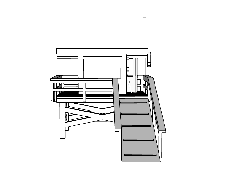 00058 - N Scale Model Kit - Lifeguard Tower