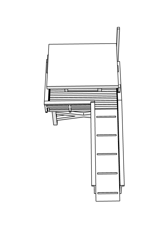 00058 - Lifeguard Tower - N Scale Model Kit