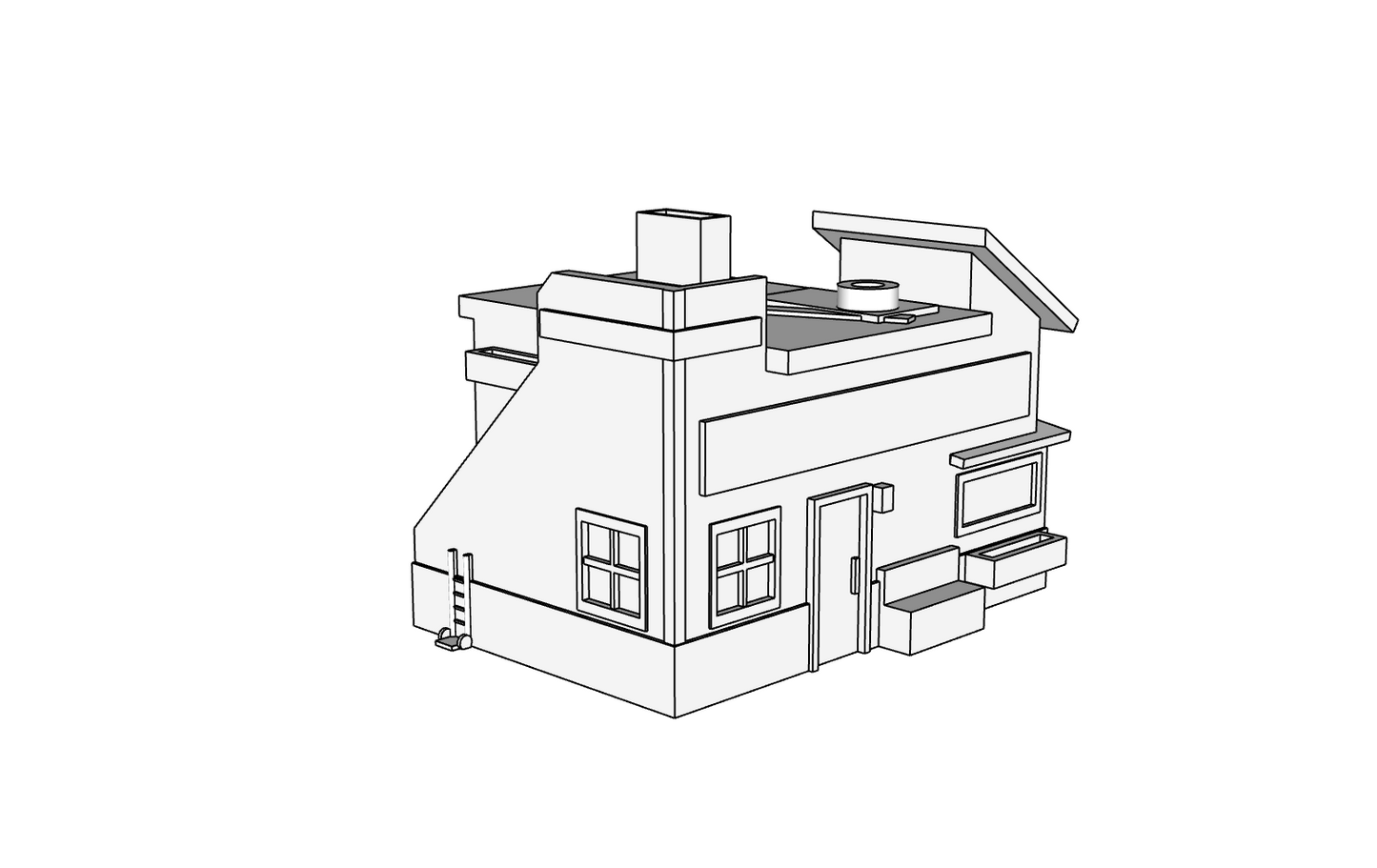 00049 - N Scale Model - Solid Pre Built - Joe and Millie’s Garage