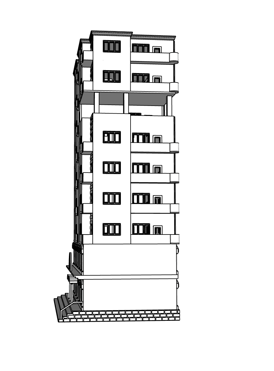 00064 - N Scale Model Kit - Stratos Suites Hotel
