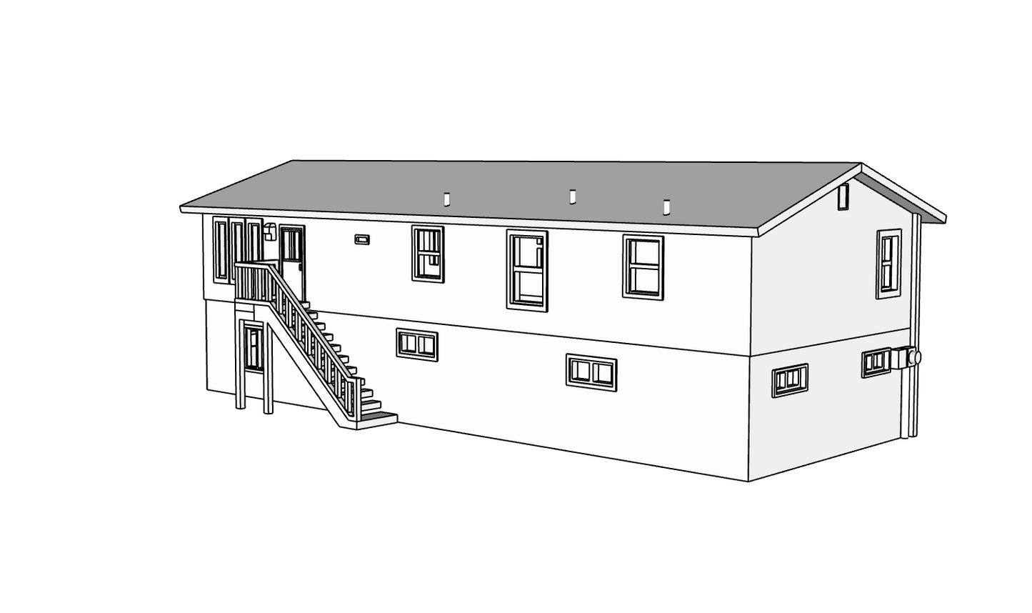 00074 - N Scale Model Kit - Henderson Home