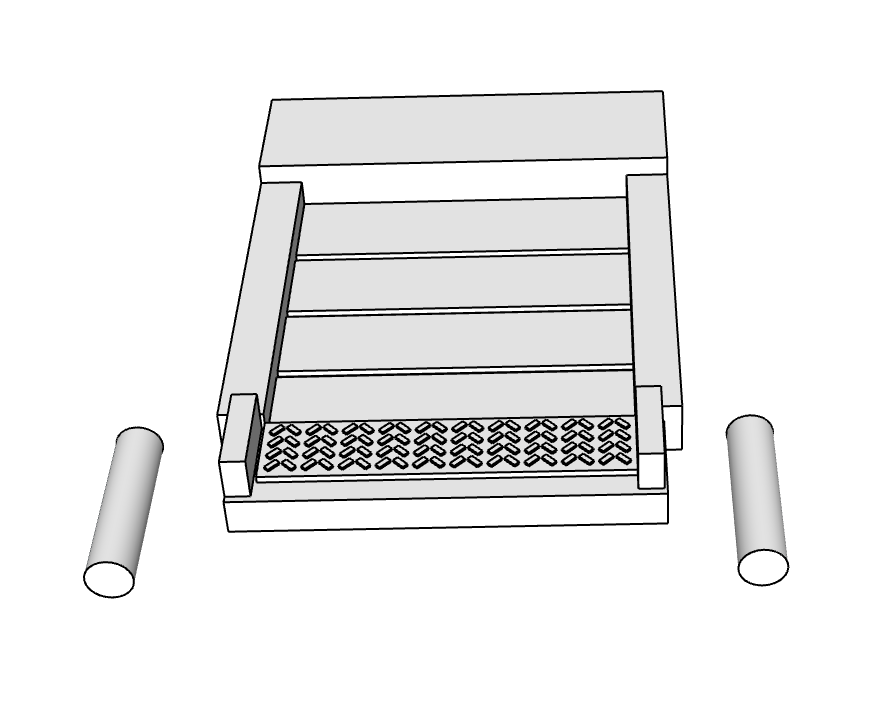 00092 - N Scale Model Kit - Semi Truck Dock Seal - Set of 5 Dock Seals and 10 Bollards.