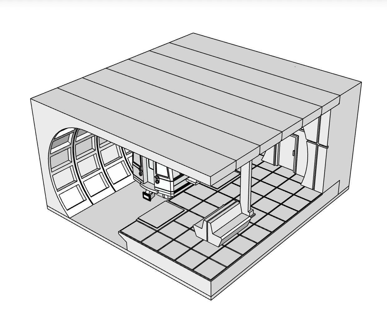00115 - Underground Subway Station - N Scale Model Kit