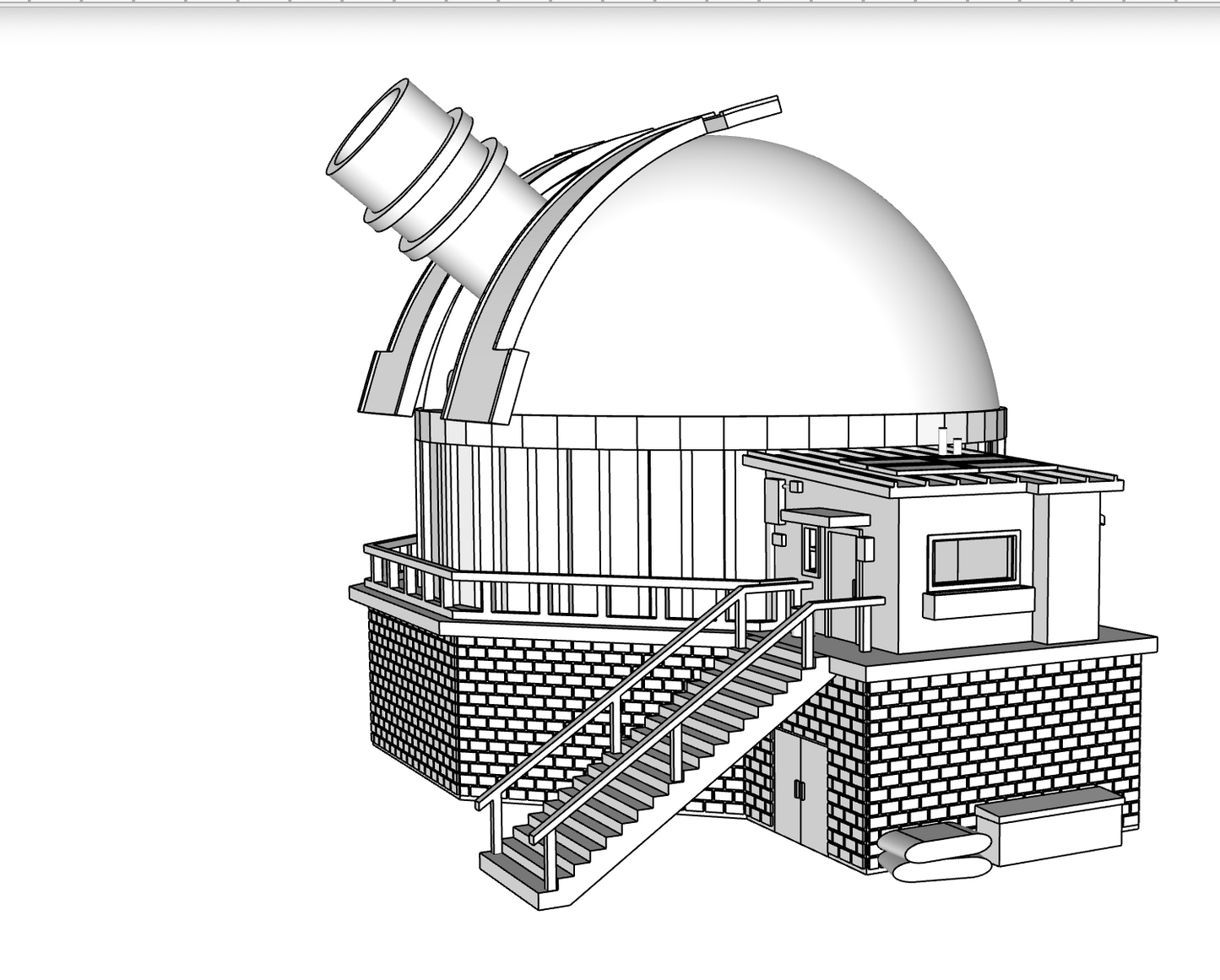 00117 - Peak View Observatory - N Scale Model Kit