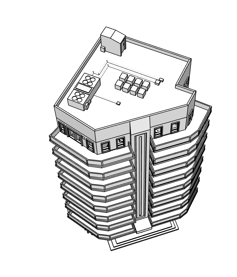 00124 - Arden Skyscraper - N Scale Model Kit