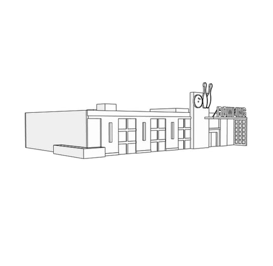 00018 - N Scale Model Kit - Bowling Nights