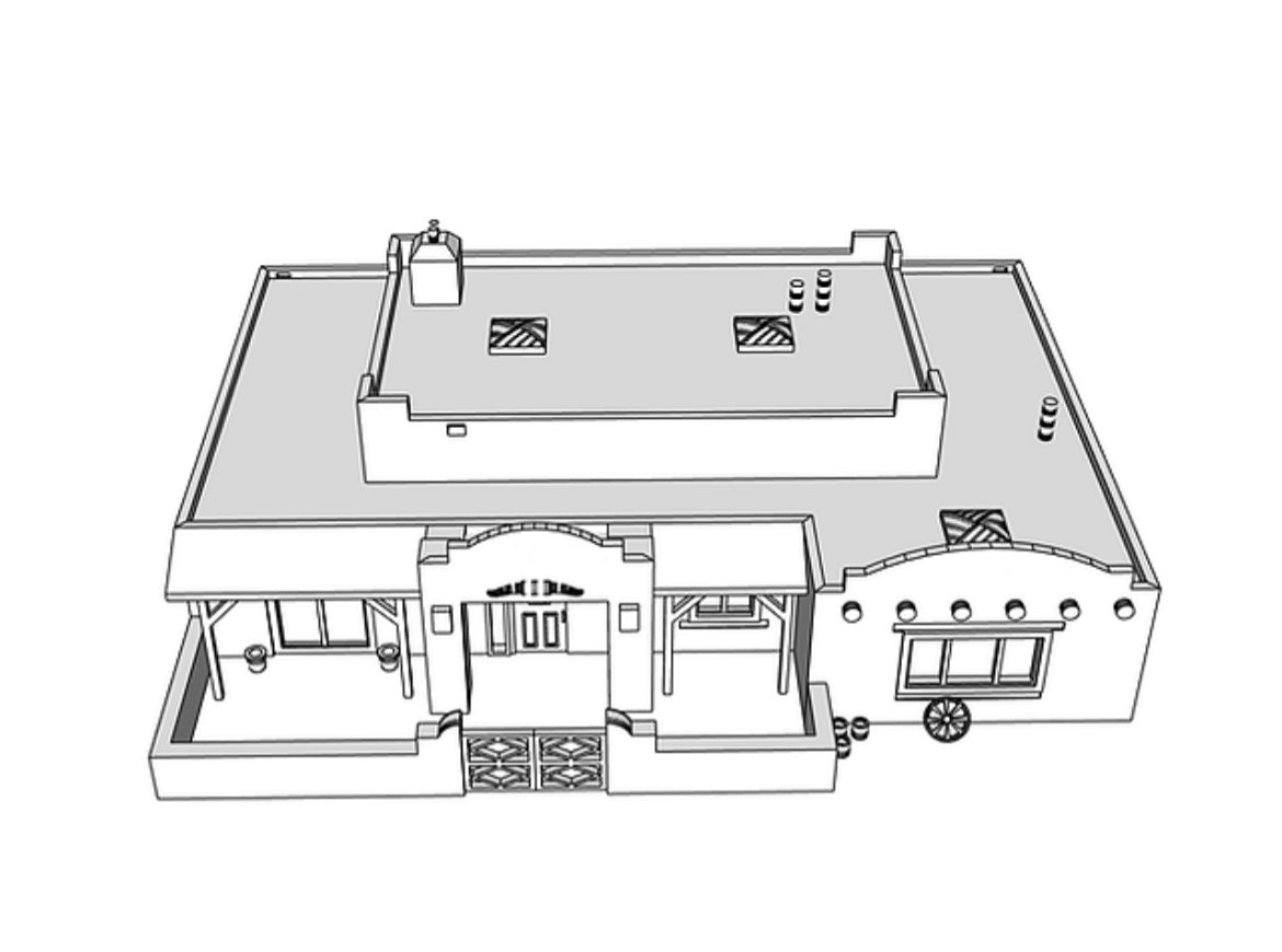 00037 - N Scale Model Kit - Redstone Ranch