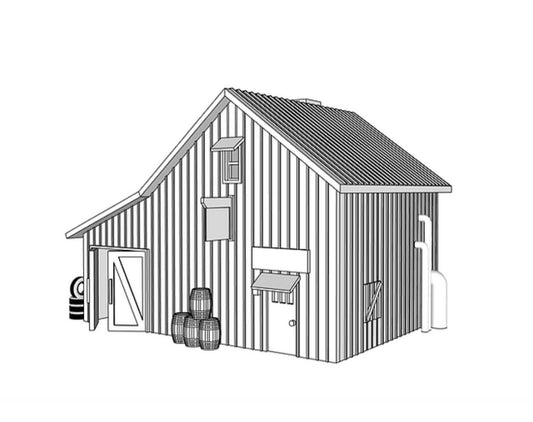 00017 - N Scale Model Kit - Rusty Roost