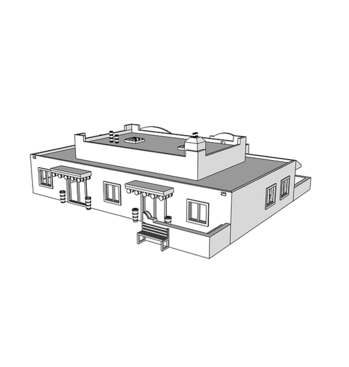 00037 - N Scale Model Kit - Redstone Ranch