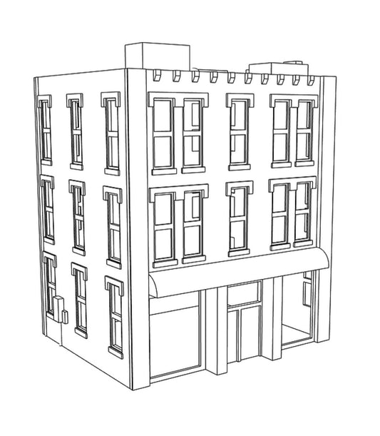 00002 - N Scale Model Kit - Riverton Offices