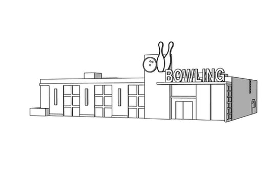 00018 - N Scale Model Kit - Bowling Nights