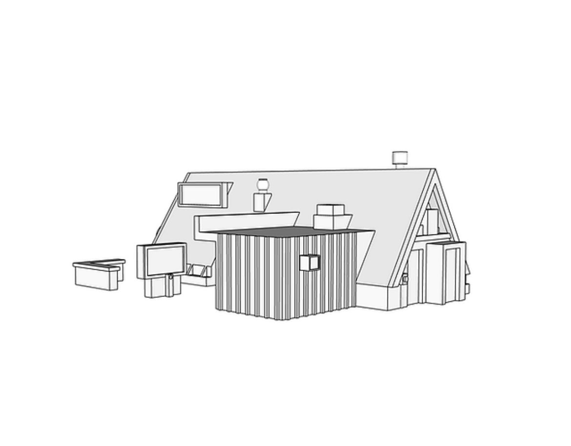 00019 - N Scale Model Kit - The Hamburger Stand