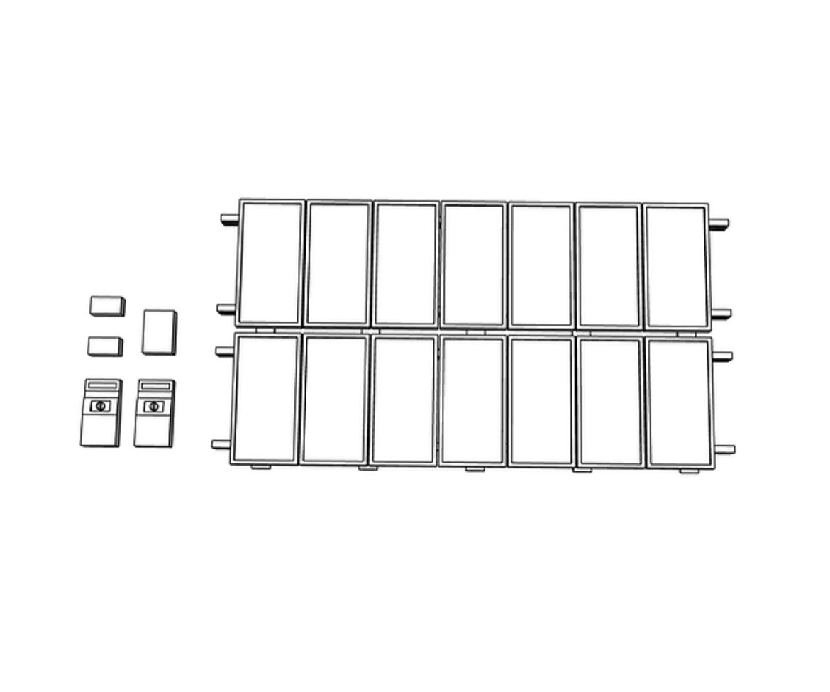 00031 - N Scale Model Kit - Residential Solar Panel Kit
