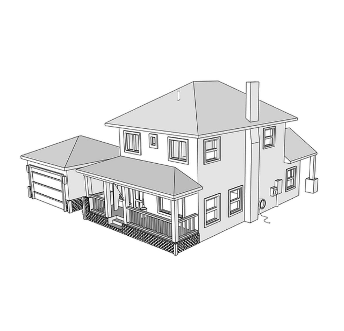 00034 - N Scale Model Kit - The Appleton Estate