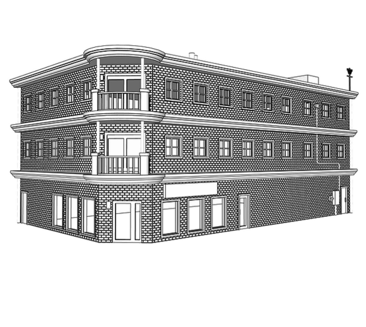 00035 - N Scale Model Kit - Penrose Hall