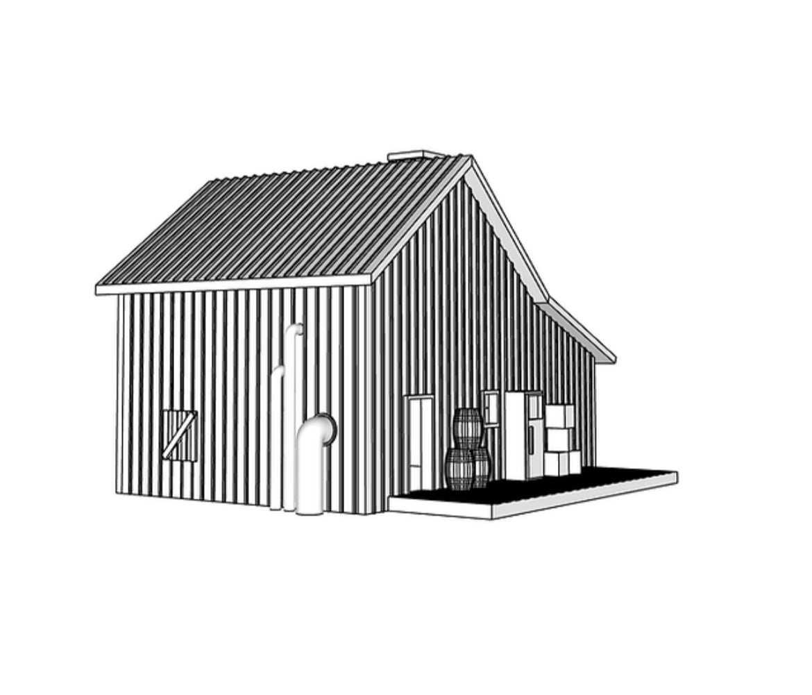 00017 - N Scale Model Kit - Rusty Roost