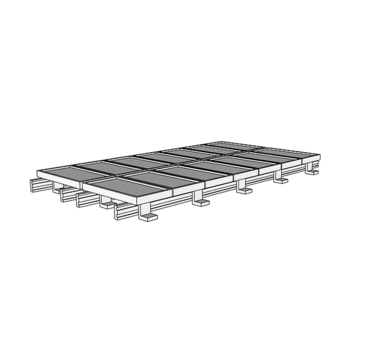 00031 - N Scale Model Kit - Residential Solar Panel Kit