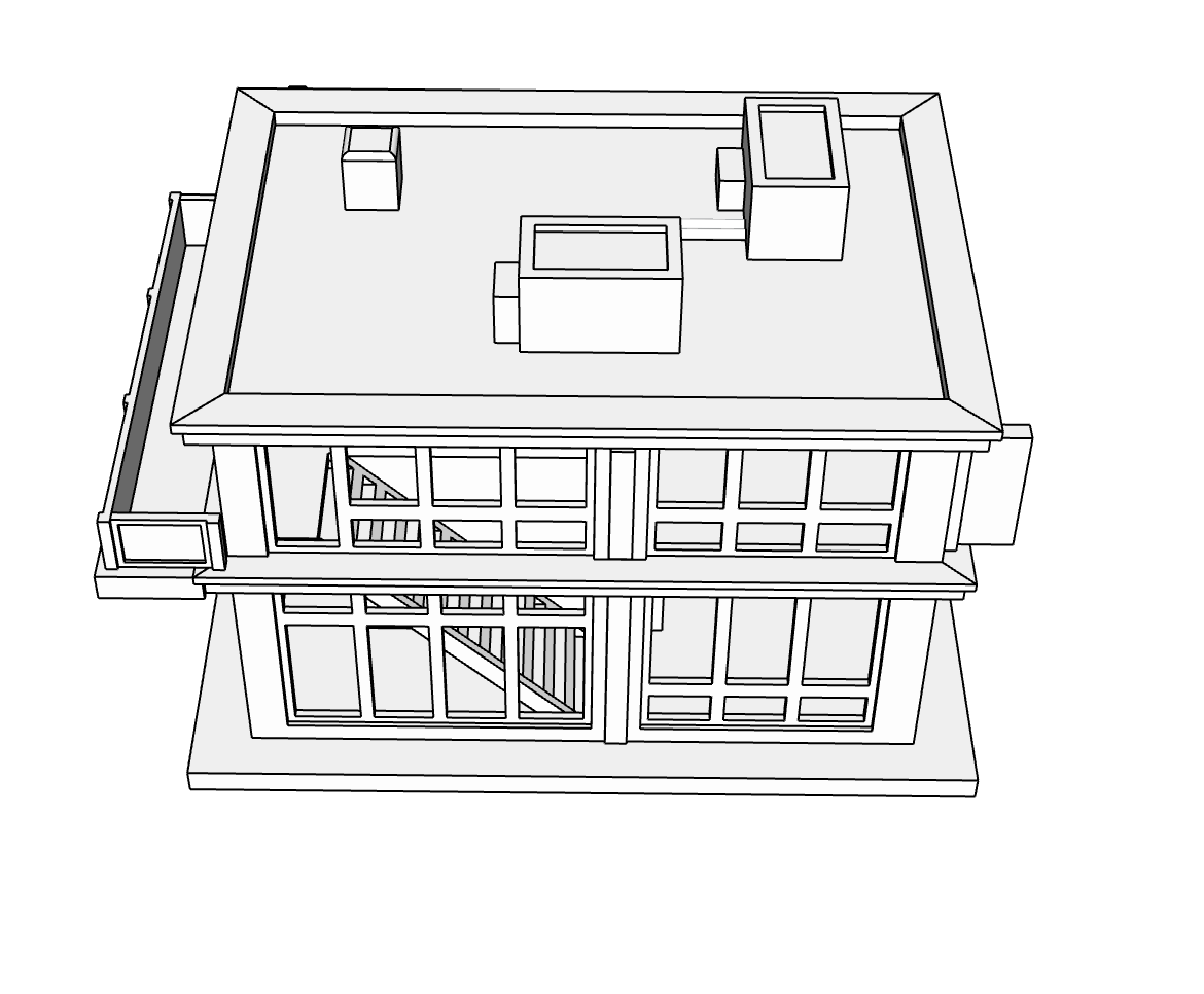 00043 - N scale Model Kit- Modern Building