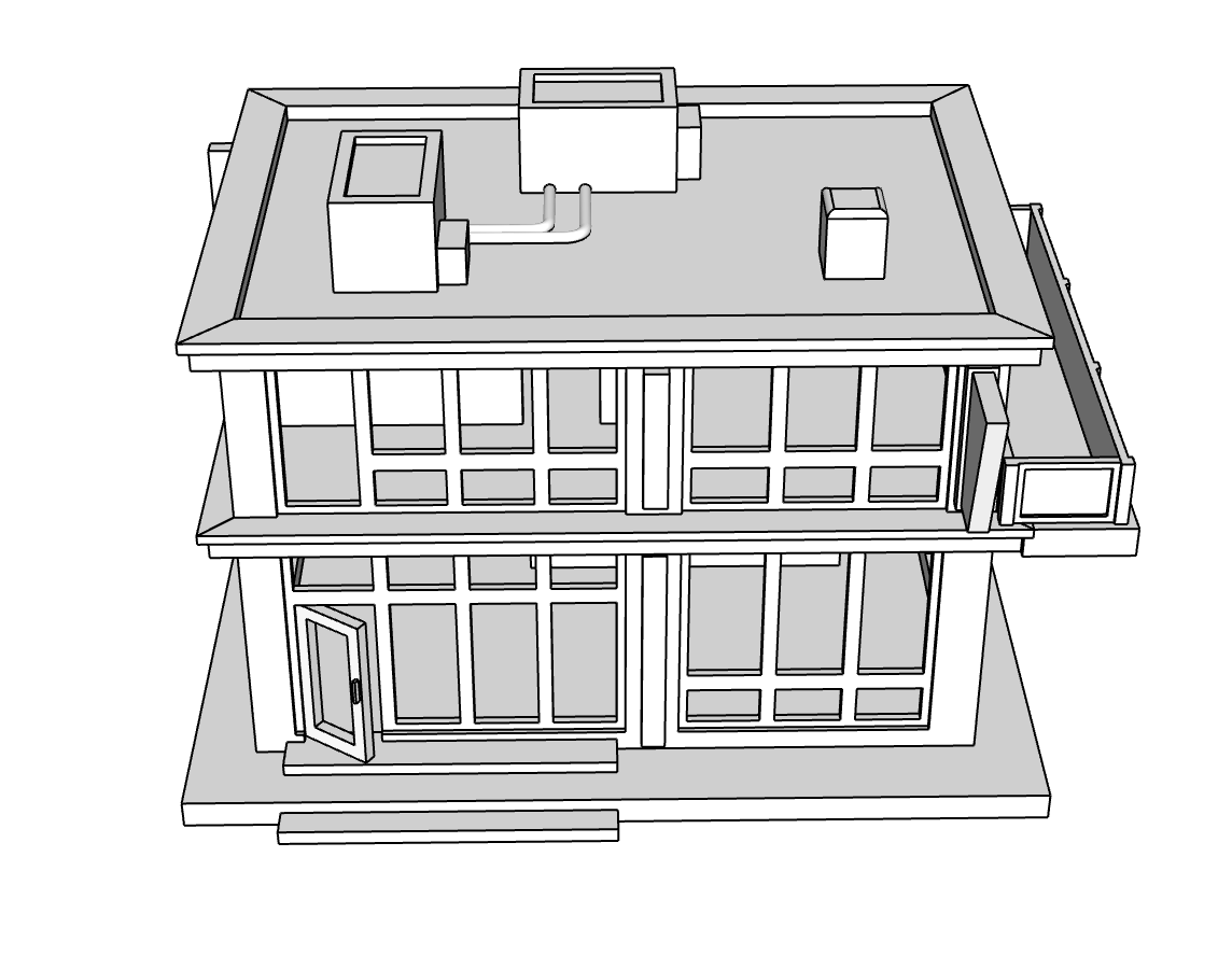 00043 - N scale Model Kit- Modern Building