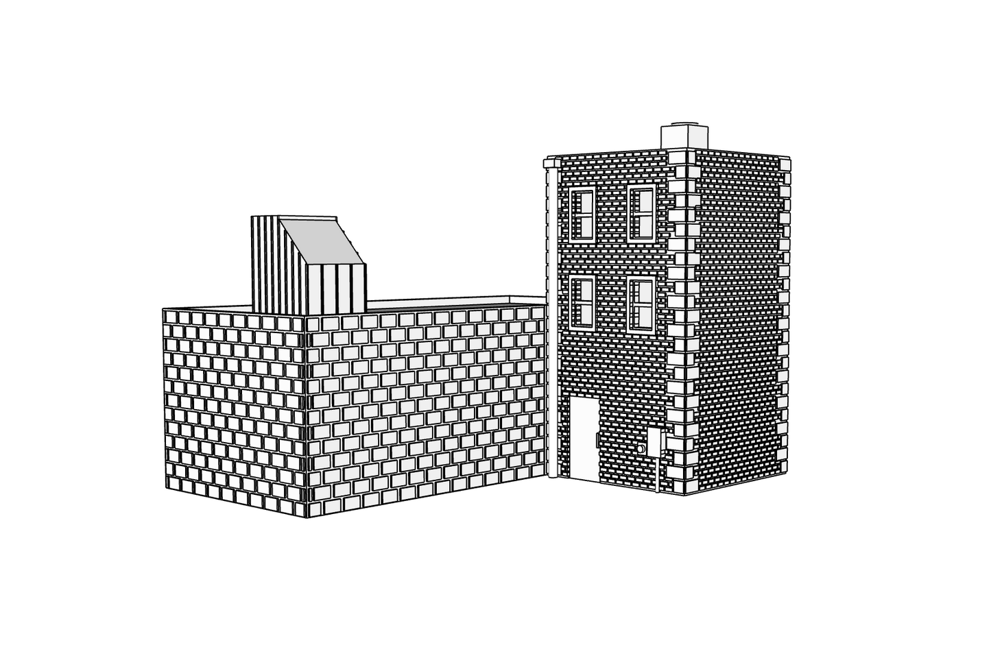 00062 - N Scale Model Kit - Iron Helm Fire Station