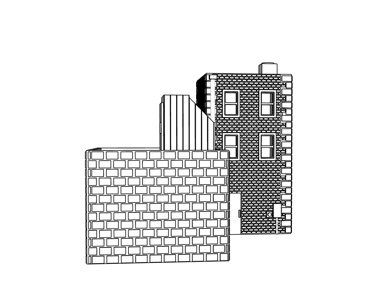 00062 - N Scale Model Kit - Iron Helm Fire Station