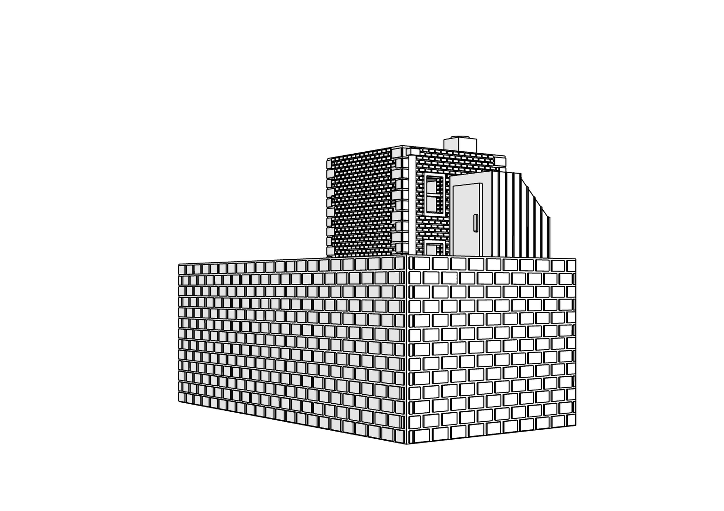 00062 - N Scale Model Kit - Iron Helm Fire Station