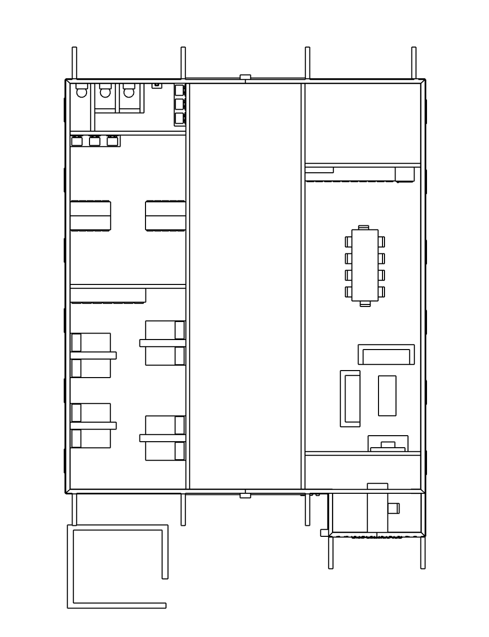 00065 - N Scale Model Kit - Fire Station 127