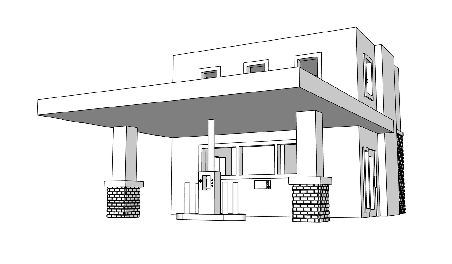 00066 - N Scale Model - Solid Pre Built - Bank of the Rockies