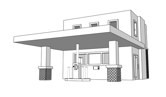 00066 - N Scale Model - Solid Pre Built - Bank of the Rockies