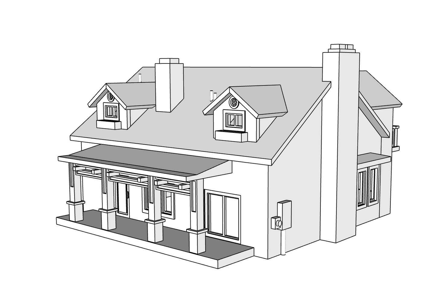 00073 - N Scale Model Kit - Sunnyridge Home