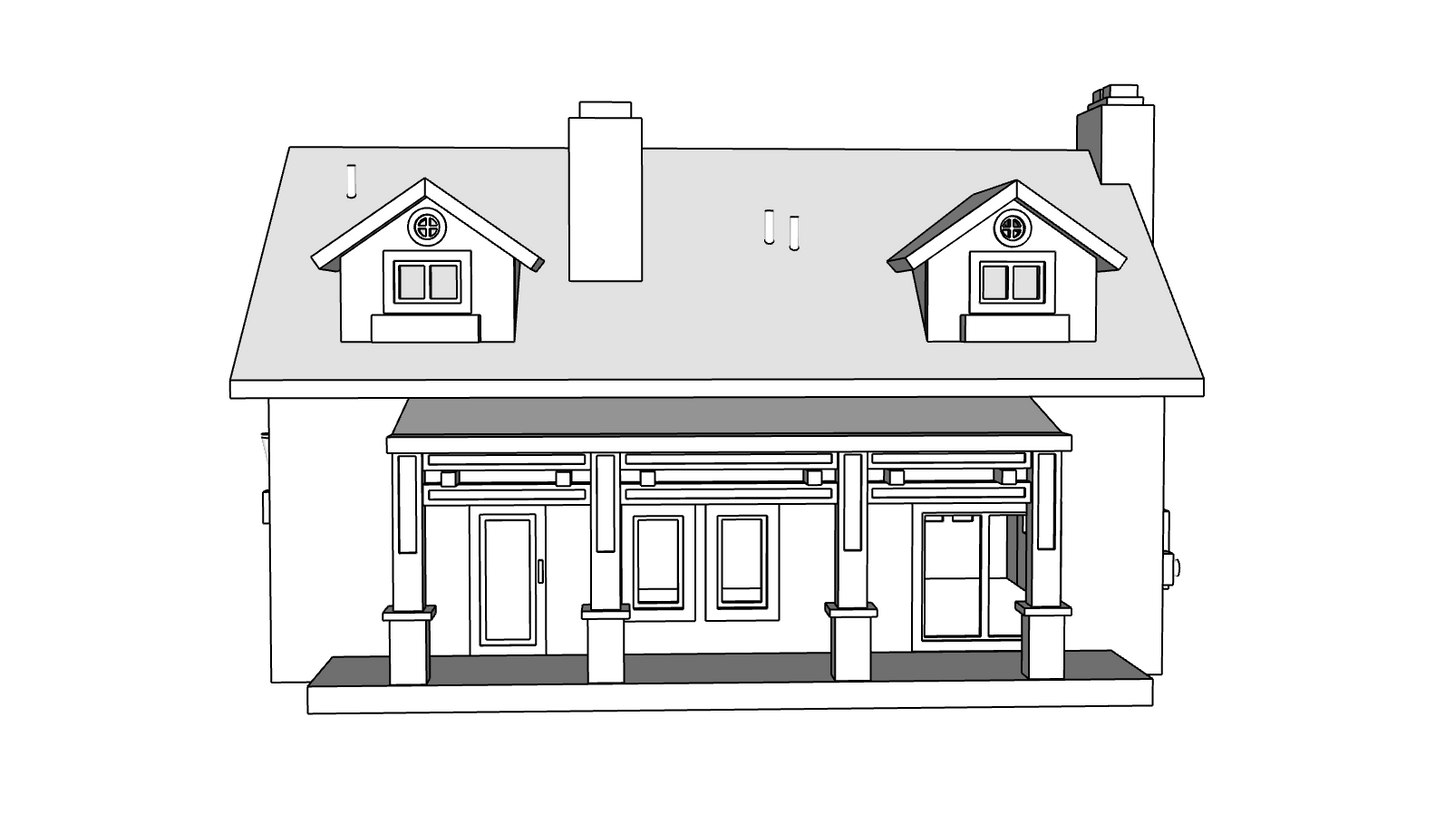 00073 - N Scale Model Kit - Sunnyridge Home