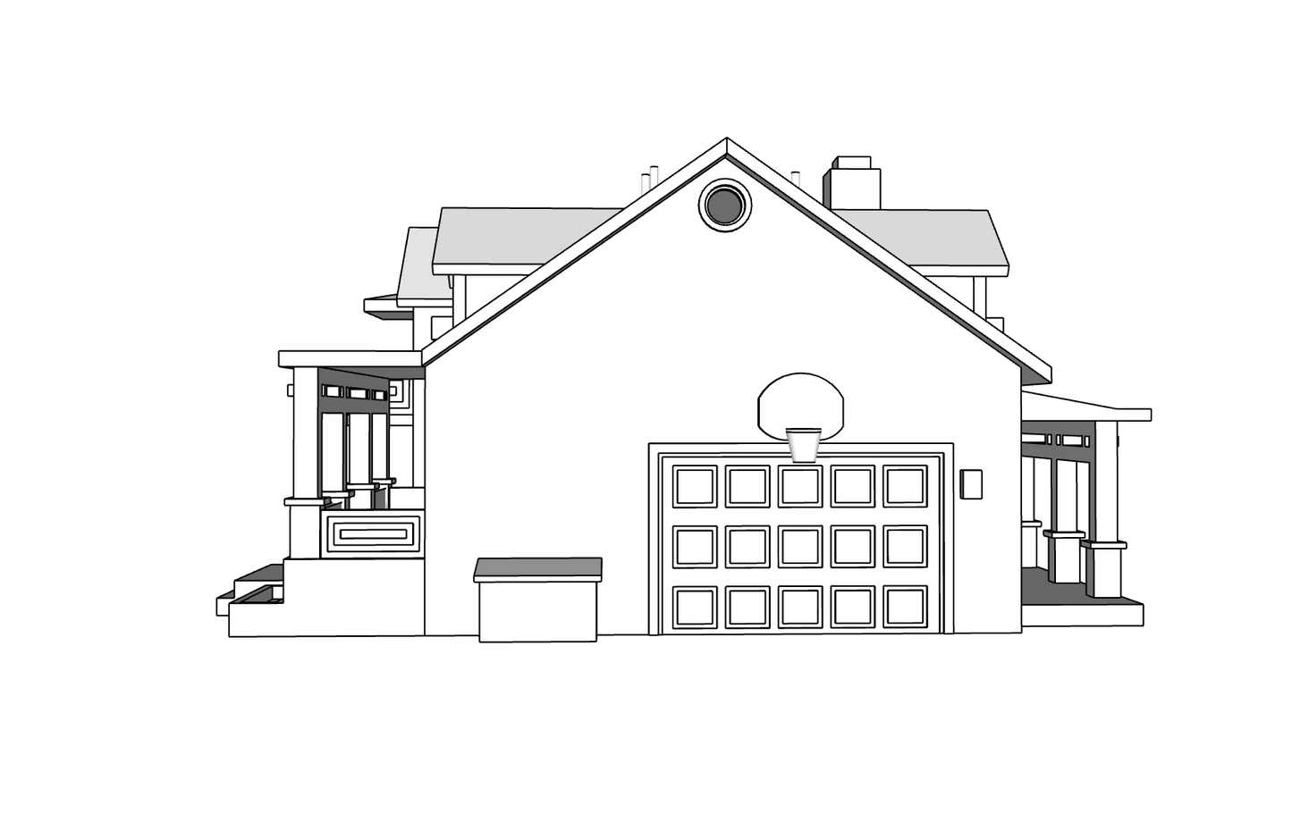 00073 - N Scale Model Kit - Sunnyridge Home