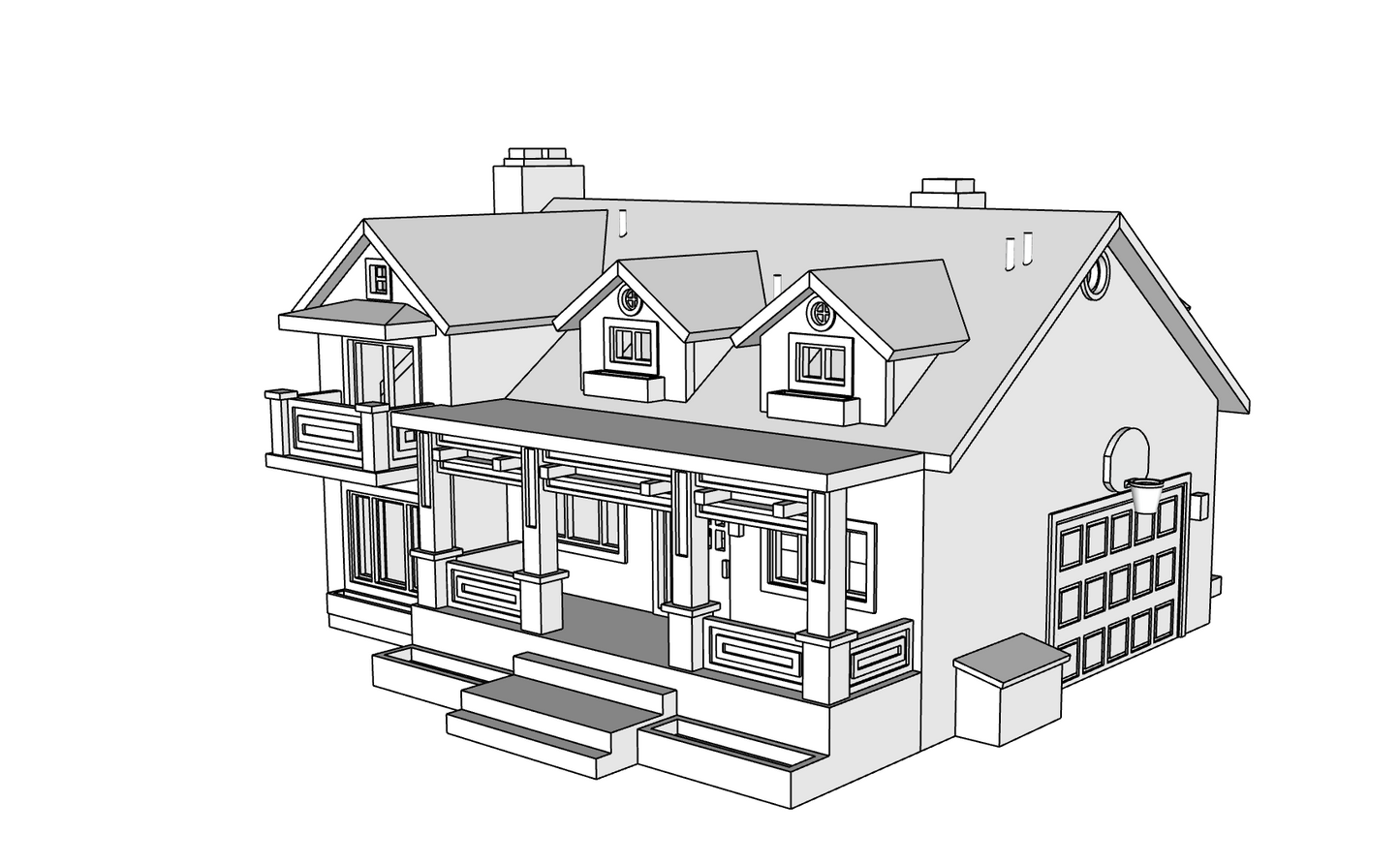 00073 - N Scale Model Kit - Sunnyridge Home