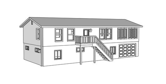 00074 - N Scale Model Kit - Henderson Home
