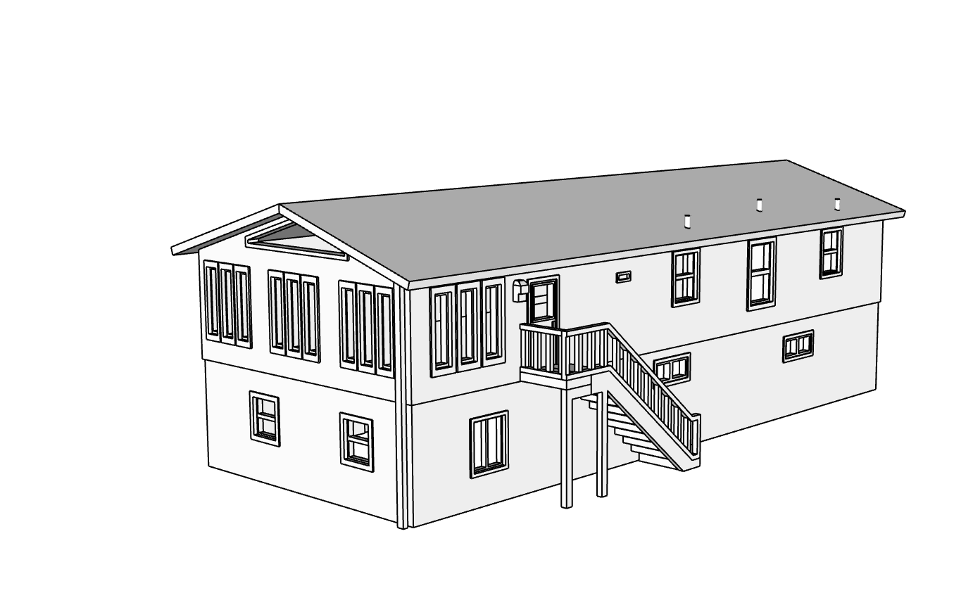 00074 - N Scale Model Kit - Henderson Home