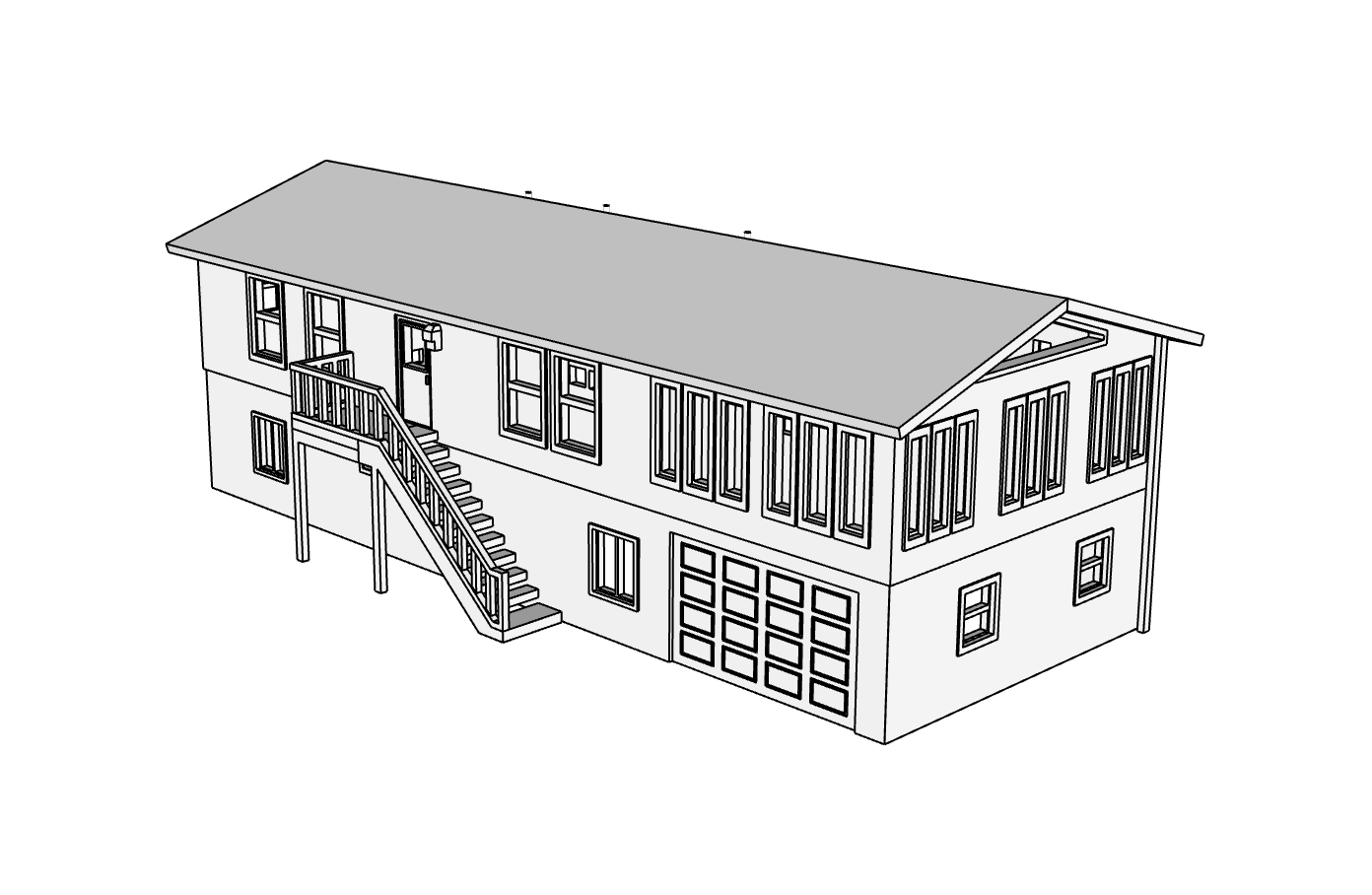 00074 - N Scale Model Kit - Henderson Home