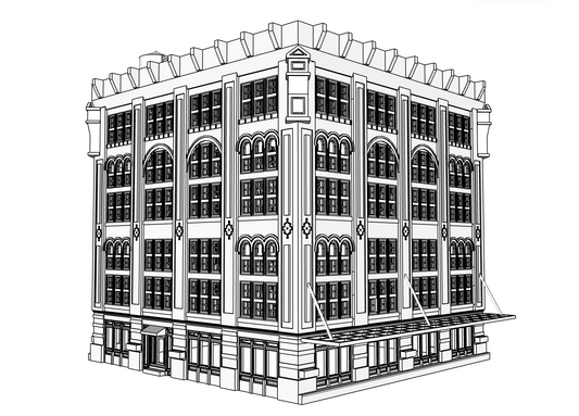 00077 - N Scale Model Kit - Lexington Place Manhattan