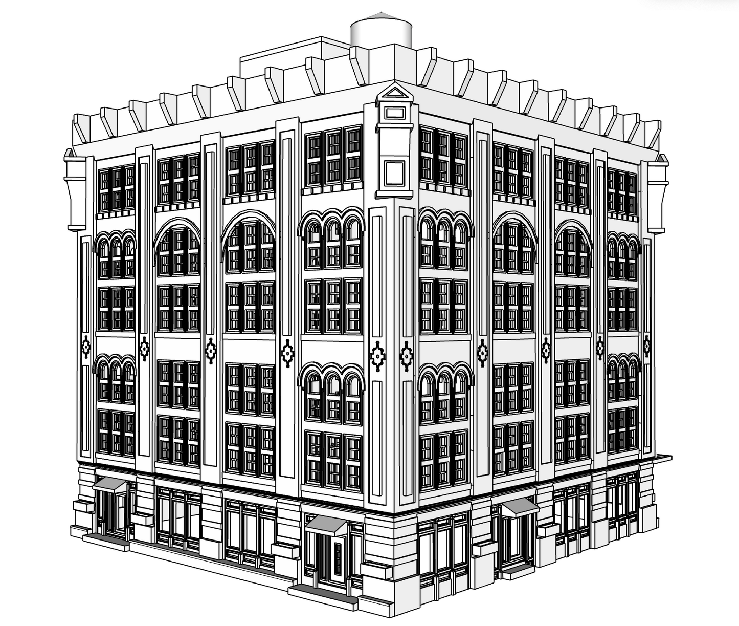 00077 - N Scale Model Kit - Lexington Place Manhattan