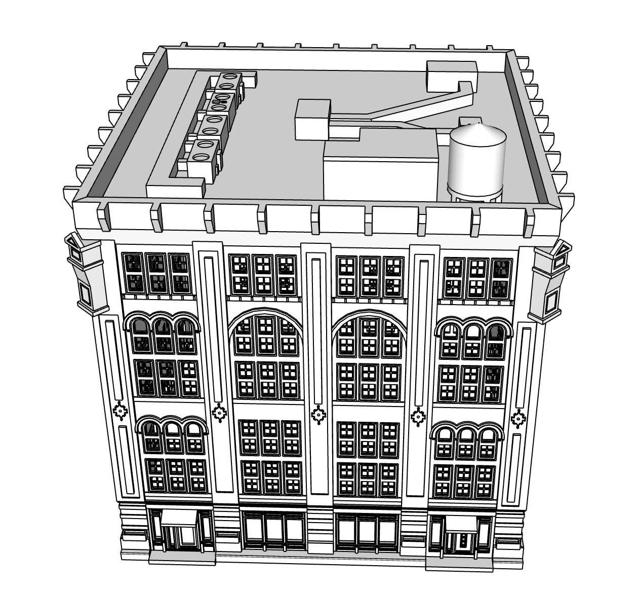 00077 - N Scale Model Kit - Lexington Place Manhattan