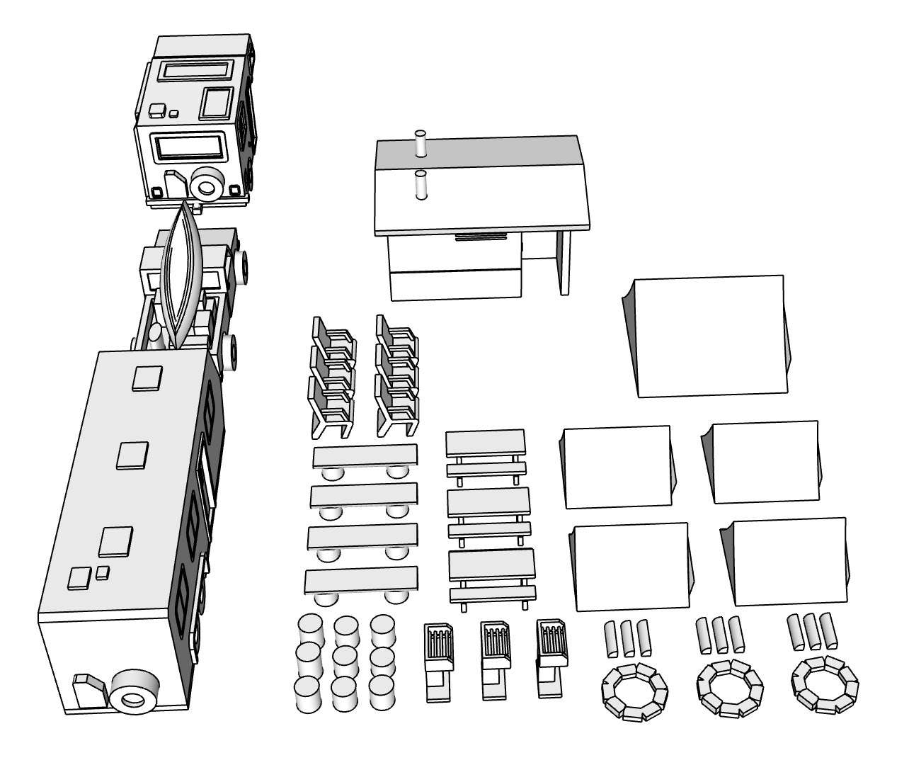 00060 - N Scale Model Kit - Camping Retreat Pack