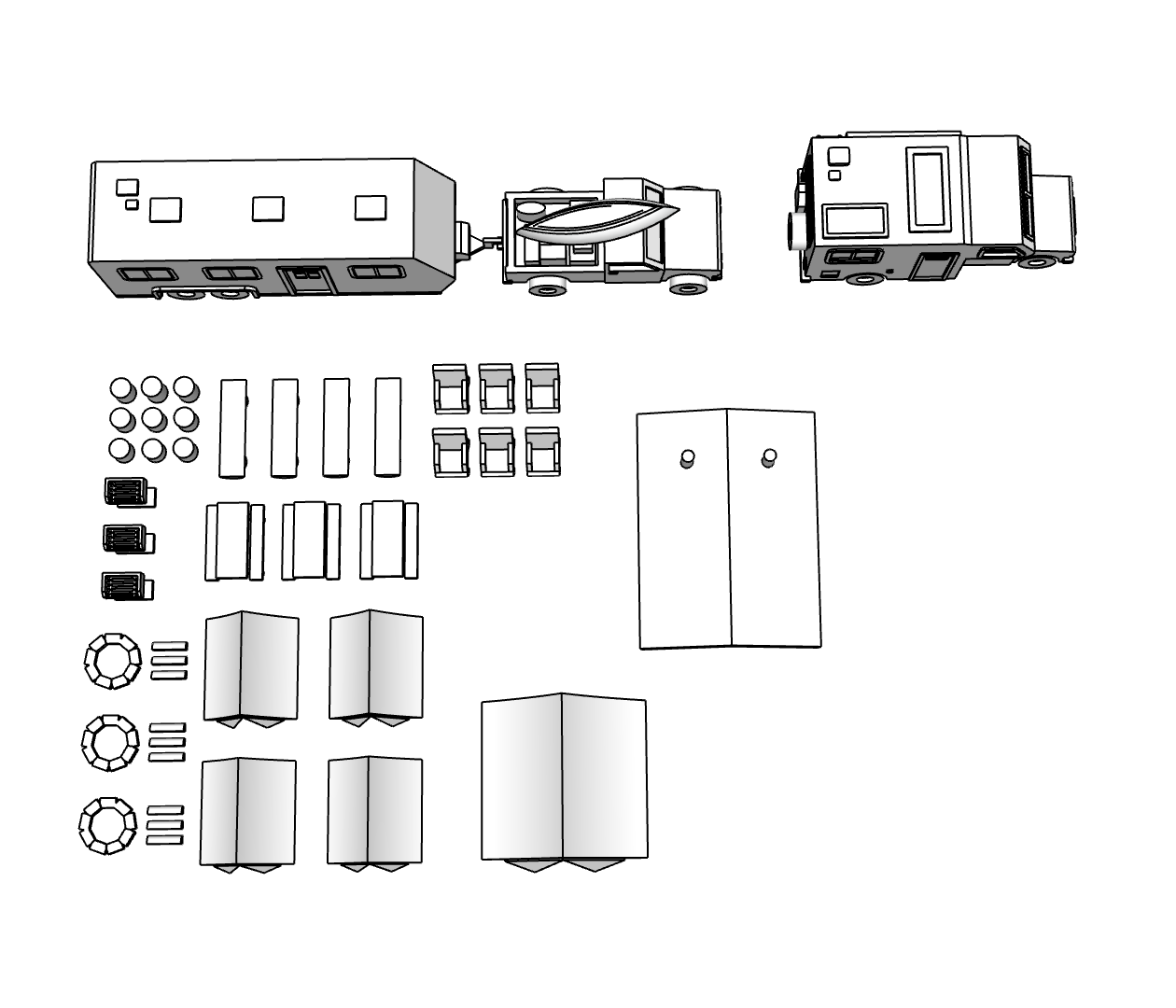 00060 - N Scale Model Kit - Camping Retreat Pack