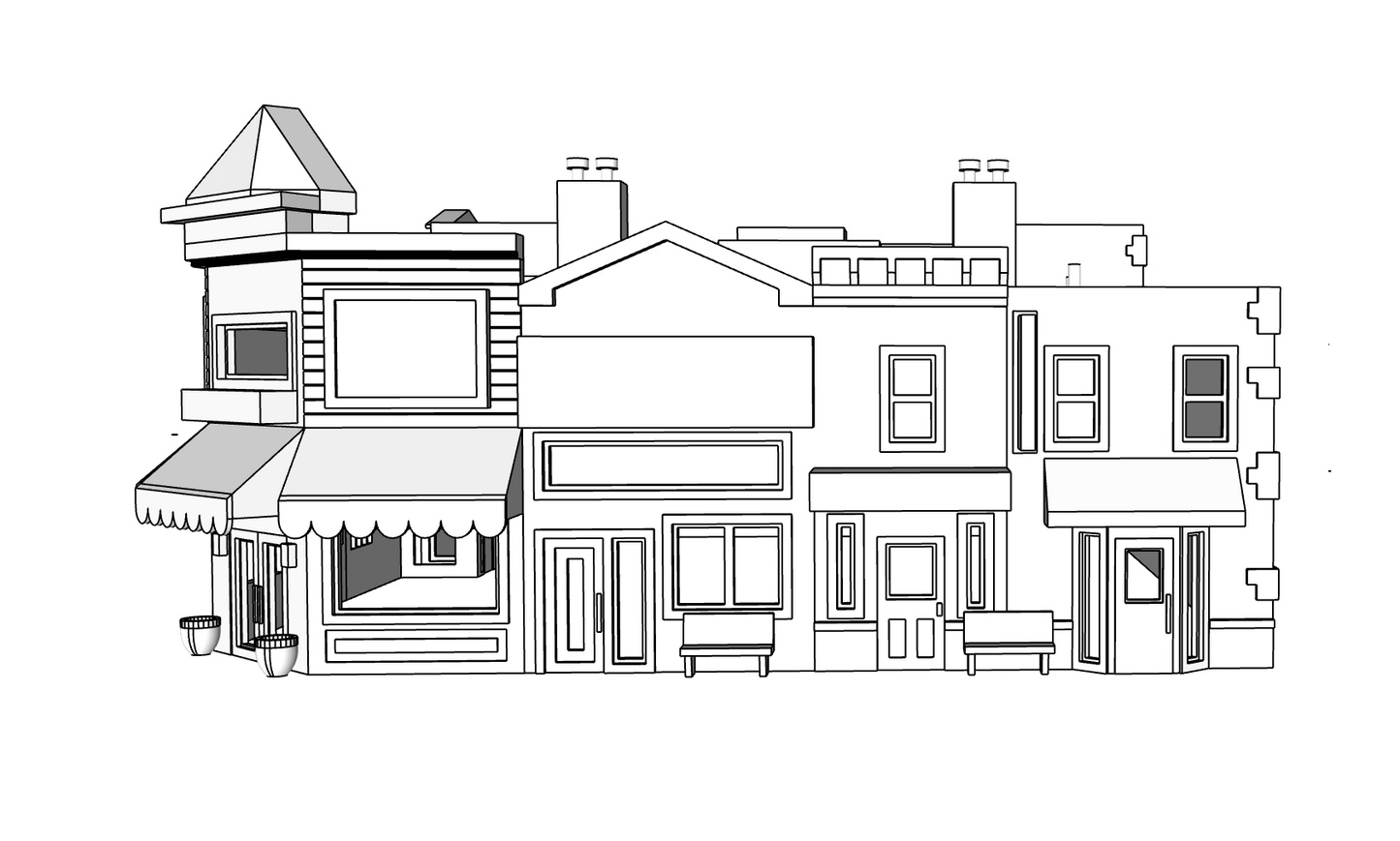 00082 - N Scale Model Kit - Gold Creek Shops - Right