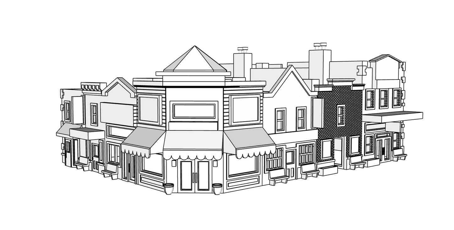 00082-1 - N Scale Model Kit - Gold Creek Shops - Left